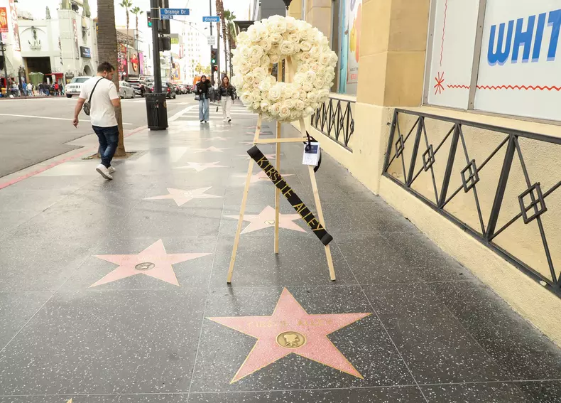 Memorial at Kirstie Alley's Star on the Hollywood Walk of Fame, Los Angeles, USA - 06 Dec 2022