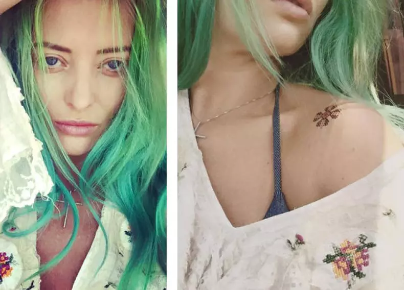 Delia are multe tatuaje