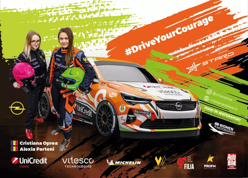 Cristiana Oprea Alexia Parteni Opel Cup rally 2023 sponsors