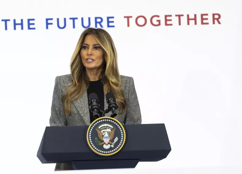 Melania Trump Delivers Opening Remarks At Fostering The Future Together Global Coalition Summit In Washington District Of Columbia United States - 24 Mar 2026