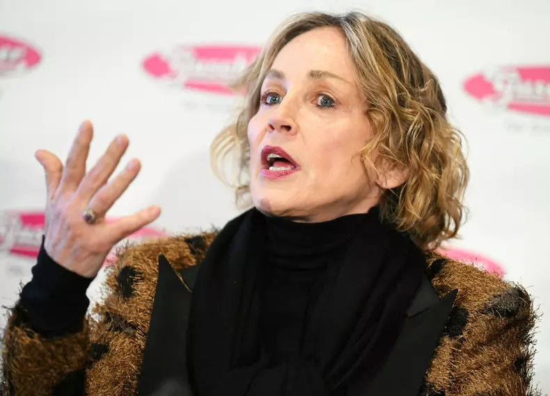 US actress Sharon Stone press conference in Austria