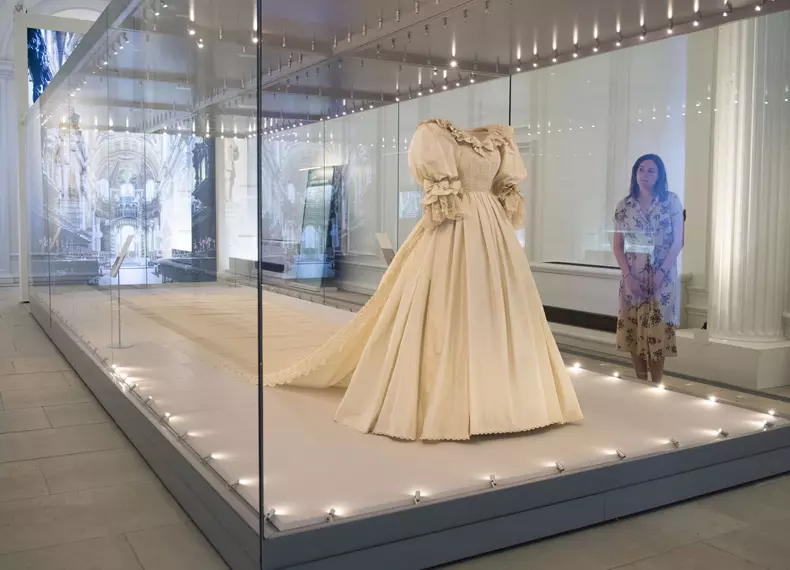 Prince Diana's Wedding Dress Goes On Display For The First Time In 25 Years At Royal Exhibition