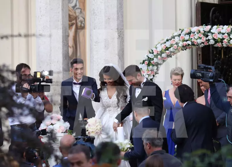 Adrian Mutu si Sandra nunta 1