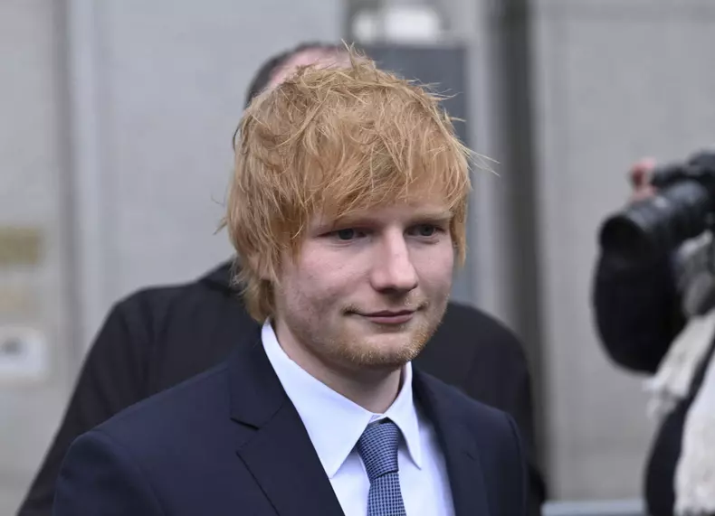 Ed Sheeran leaves the courthouse in NYC