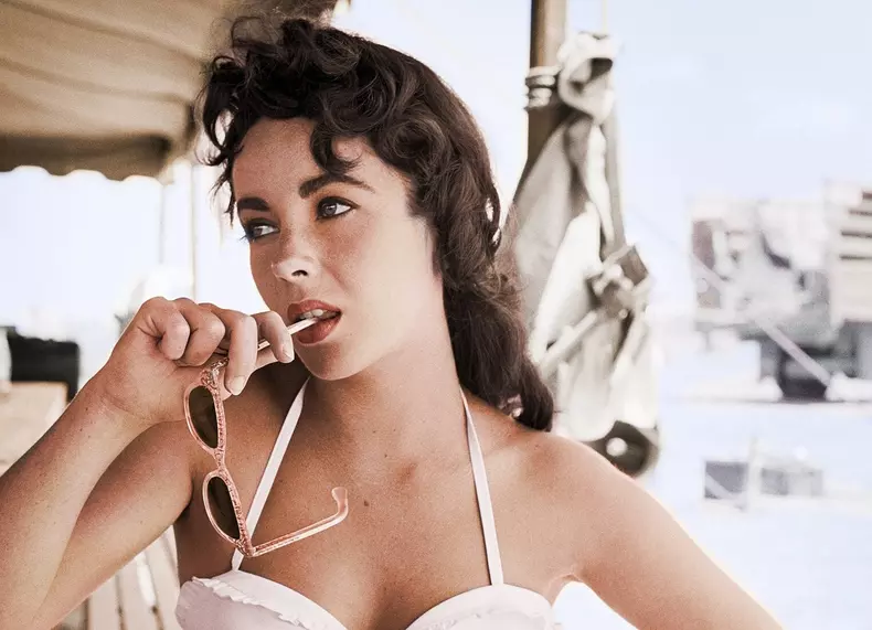 Elizabeth Taylor with Sunglasses for "Giant"