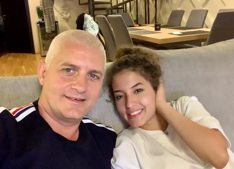 Virgil Ianțu și fiica lui Jasmina