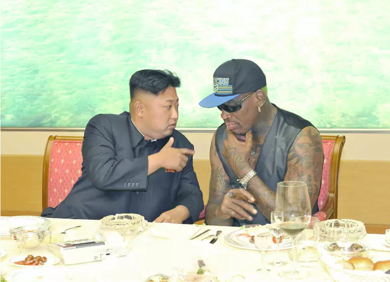 NK leader meets Dennis Rodman