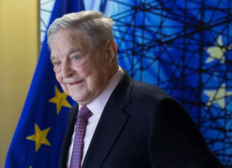 George Soros - Jean Claude Juncker meeting in Brussels