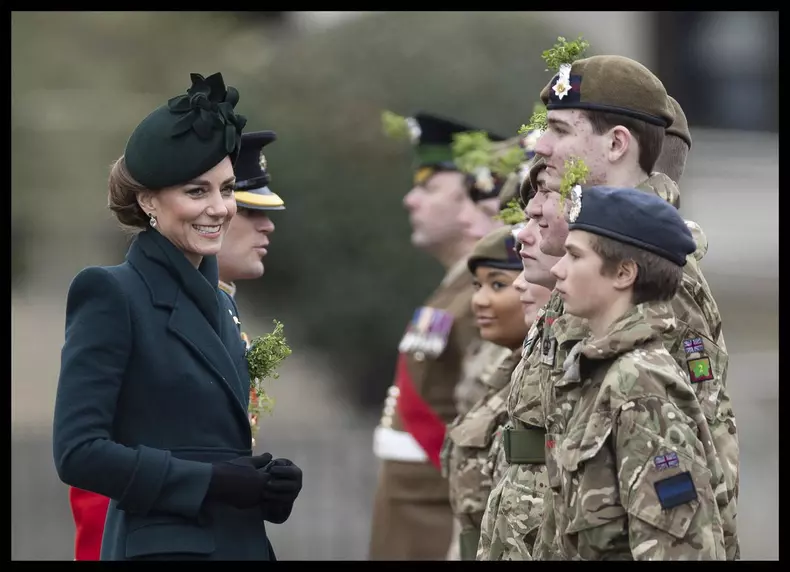 Kate Middleton at the Irish Guard's St.Patrick's Day Parade