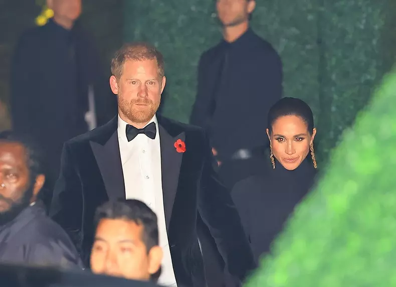 Prince Harry and Meghan Markle seen leaving Kris Jenner's 70th birthday party!