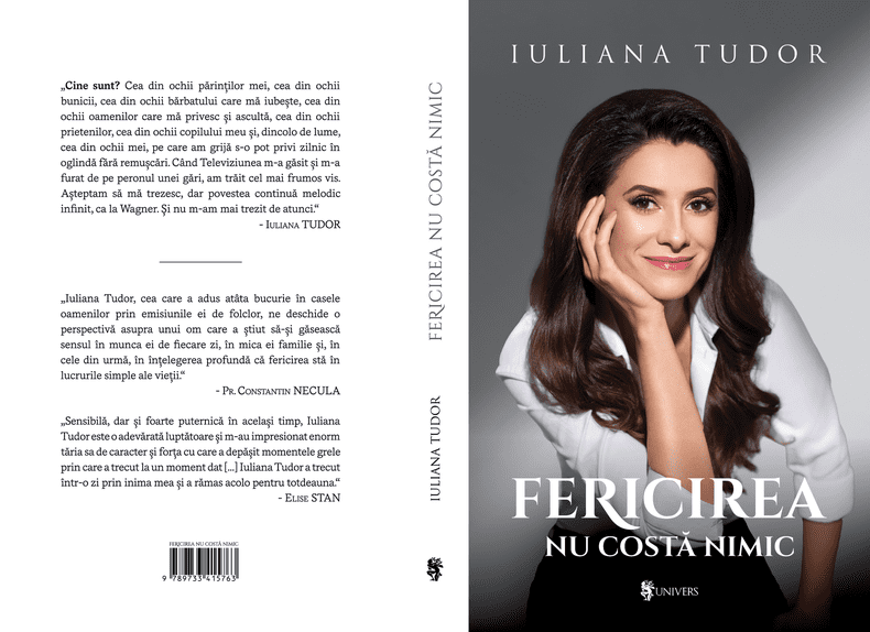 Iuliana Tudor lansează cartea „Fericirea nu costă nimic”