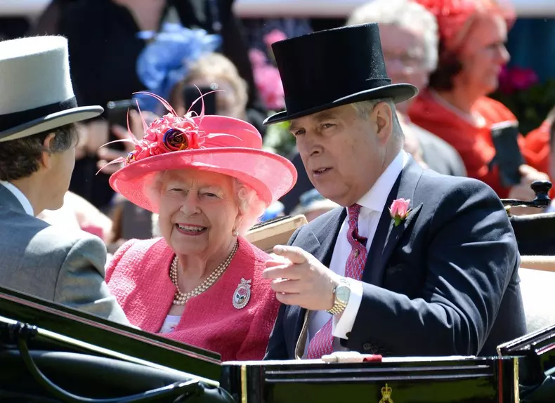 13th August, 2021, Ascot, UK
File photo dated 21/06/18 of the Duke of York and The Queen at Royal Ascot. Prince Andrew is staying with his mother the Queen in Scotland. The lawyer representing the Duke of York's accuser has warned against anyone ignoring