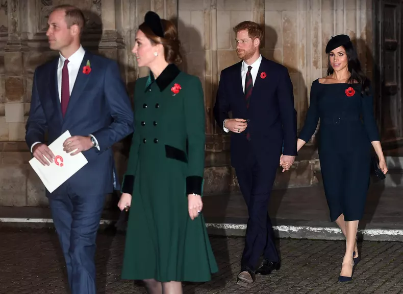 Prințul William, Kate Middleton, Prințul Harry și Meghan Markle