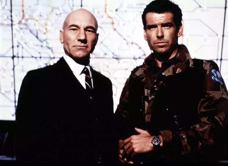 Patrick Stewart si Pierce Brosnan