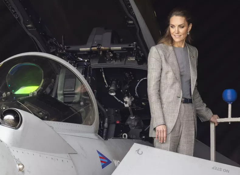 Kate Middleton At RAF Coningsby