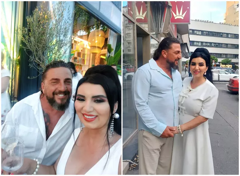Adriana Bahmuteanu si sotul ei, george