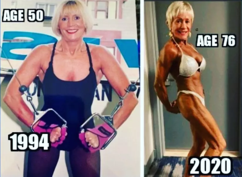 Iris Davis, bunica culturistă