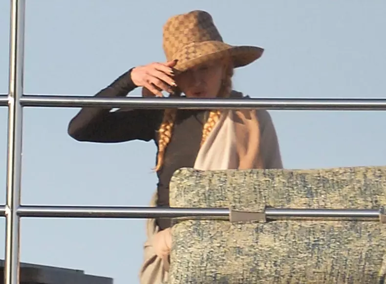 *PREMIUM-EXCLUSIVE* MUST CALL FOR PRICING BEFORE USAGE  - The 'Queen of Pop' Madonna continues to lap up the summer sunshine on her Italian holiday in Ponza as the legendary American singer is seen out to sea on her luxury yacht with boyfriend Akeem Morri