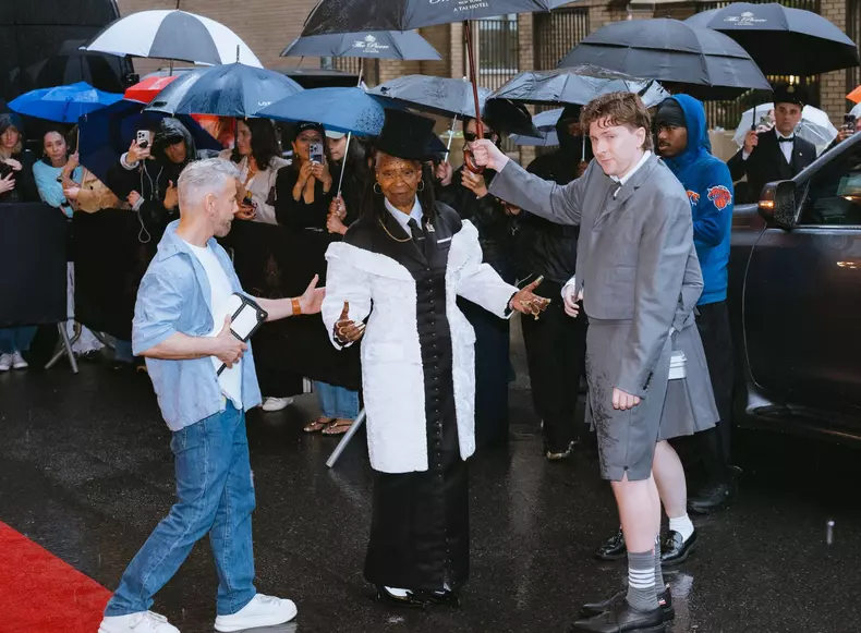 2025 Met Gala Celebrating Superfine: Tailoring Black Style/Departures From The Pierre Hotel