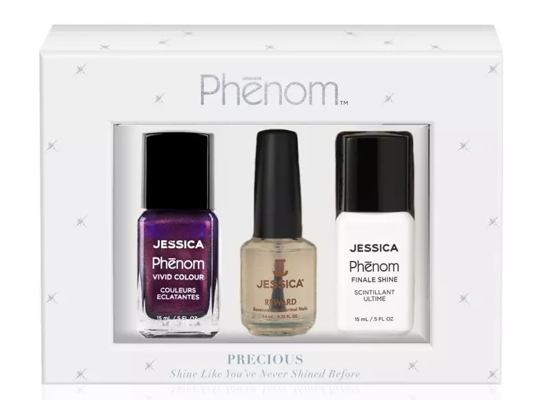 Set lac de unghii, bază și top coat, Jessica, Holiday Phenom, 95 lei