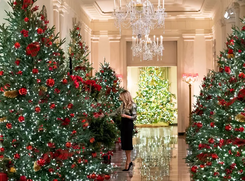 Melania și Donald Trump Crăciun