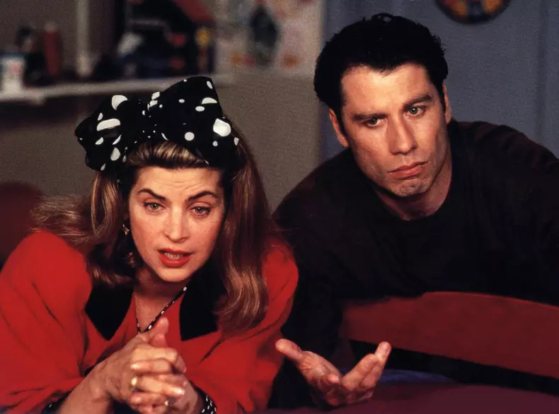 Kirstie Alley și John Travolta, în filmul „Uite cine vorbește”