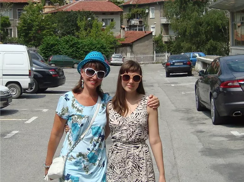 Marina Almăşan şi fiica ei