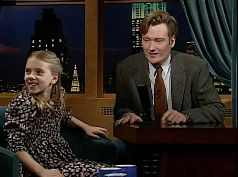 Oneof Scarlett Johansson's first acting roles revealed -- in a chat show comedy sketch when she was aged nine