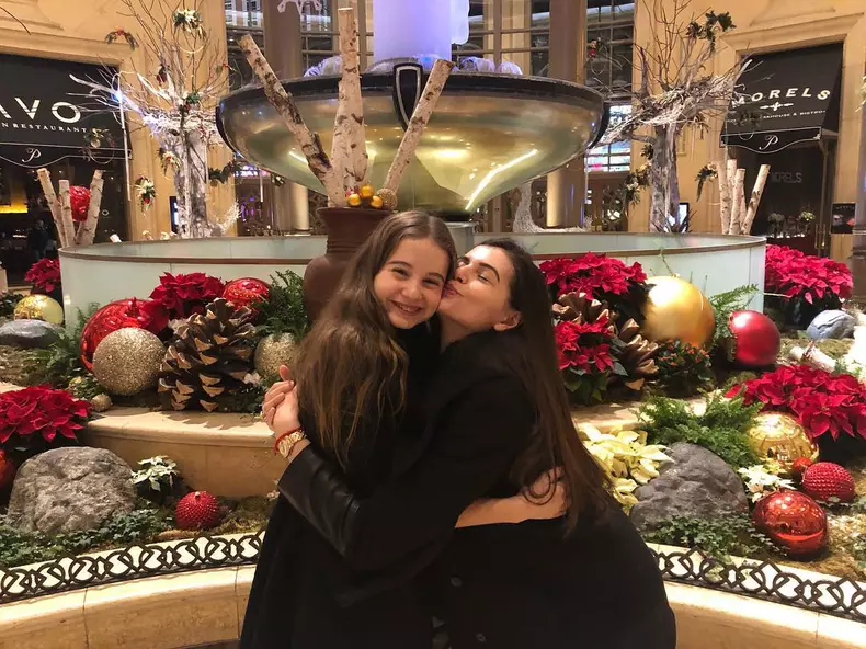 Monica Gabor și fiica ei, Irina