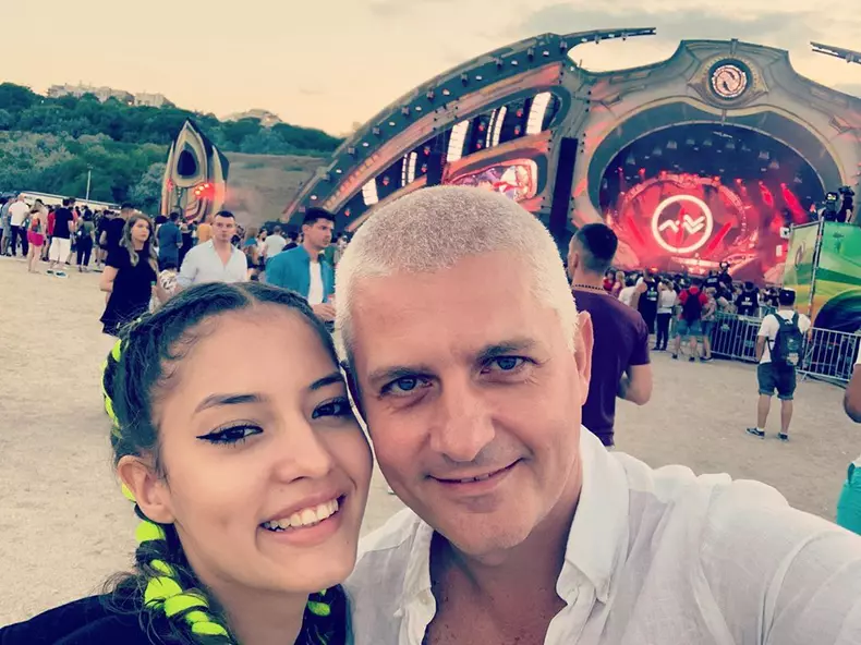 Virgil Ianțu și fiica lui Jasmina