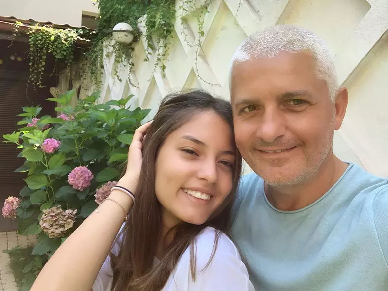 Virgil Ianțu și fiica lui Jasmina