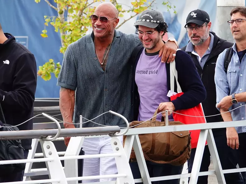 Dwayne 'The Rock' Johnson and Emily Blunt leave Italy after attending Venice Film Festival