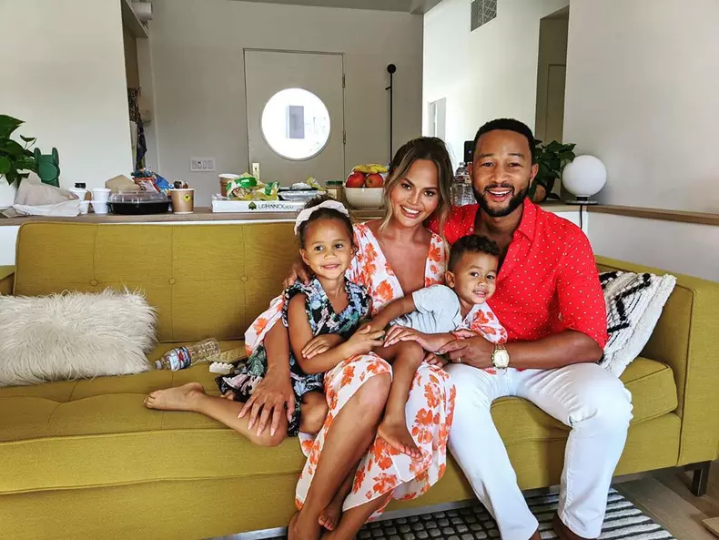 John Legend, Chrissy Teigen și copiii lor