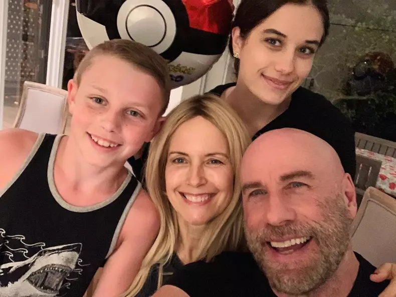 John Travolta, Kelly Preston, Ella și Ben