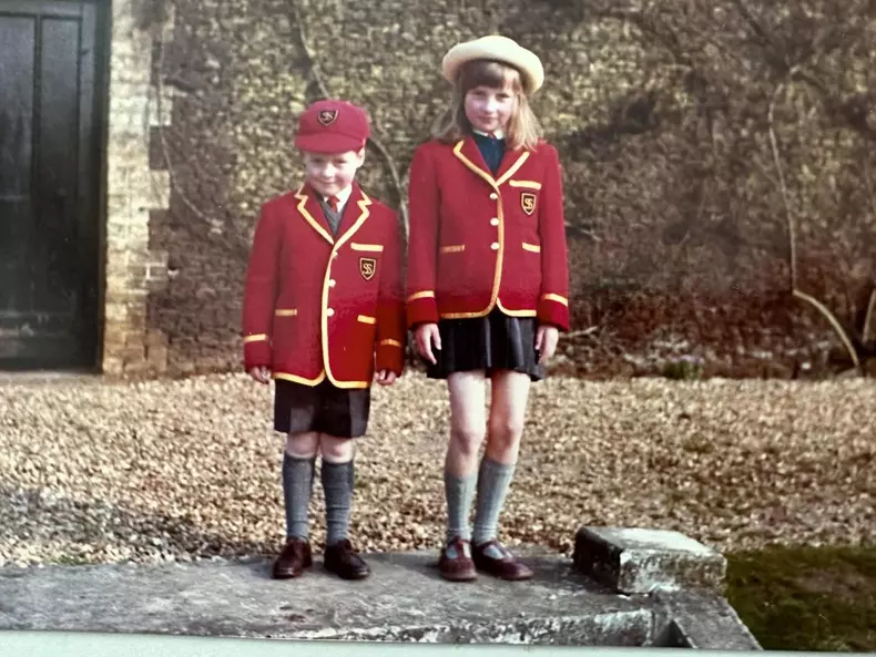 Prințesa Diana și fratele ei mai mic, contele Charles Spencer