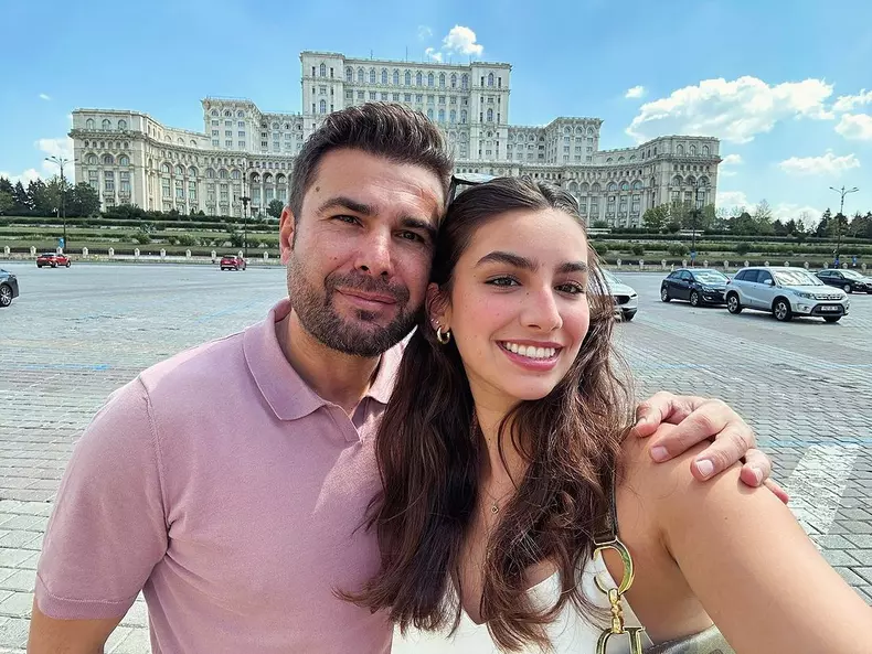 Adrian Mutu si fiica lui cea mare