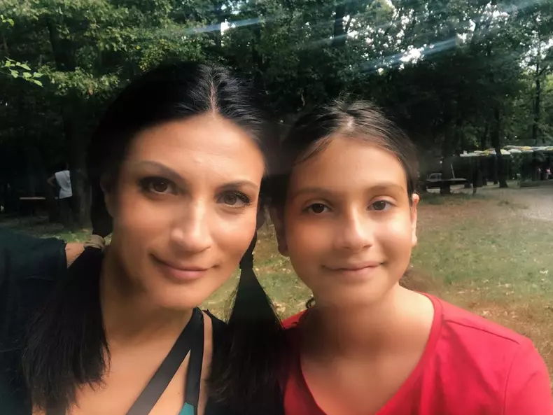Ioana Ginghină și fiica ei Ruxi