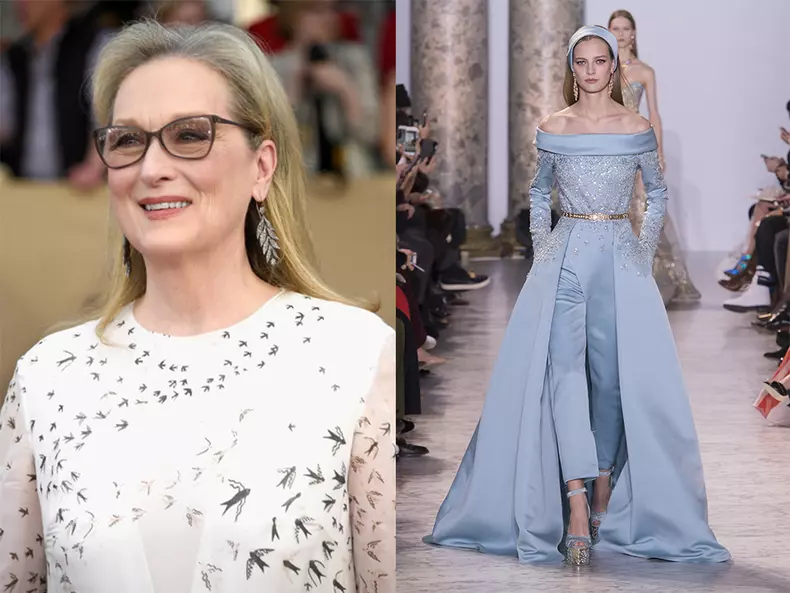 Meryl Streep in Elie Saab
