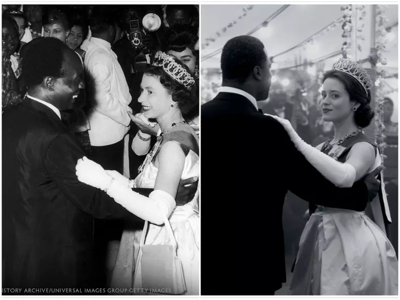 Dansul Reginei Elisabeta a II-a cu Președintele Nkrumah din Ghana
