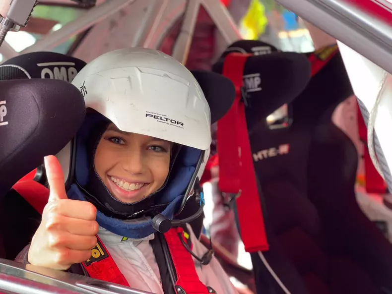 Maria Iordănescu a fost copilot în etapa de la Sinaia a Campionatului de viteză în coastă