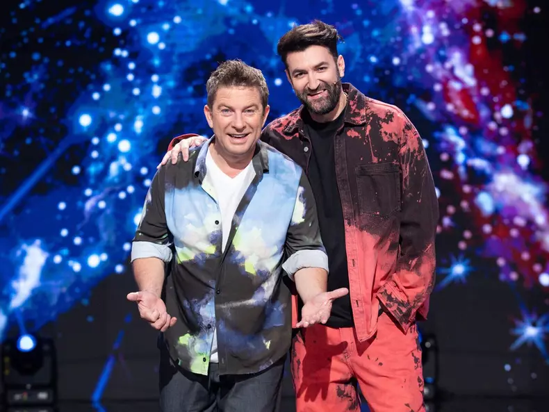 Prezentatorii Românii au talent - Pavel Bartoș și Smiley