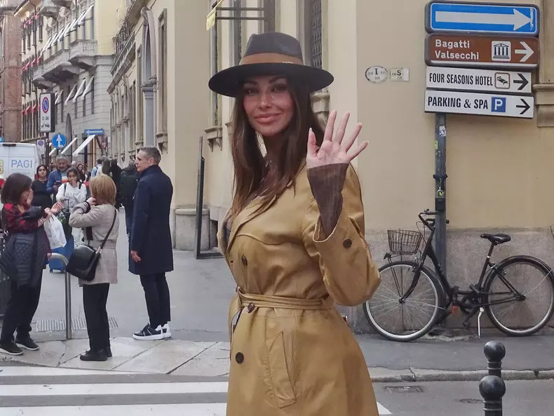 Madalina Diana Ghenea shopping in Milan, Italy - 04 Apr 2024