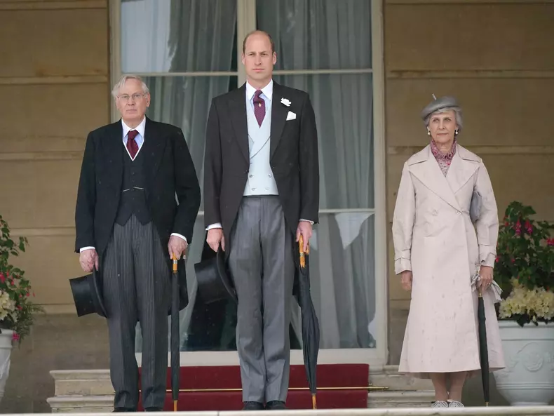 Prințul William, în timpul petrecerii Sovereigns Royal Garden Party de la Palatul Buckingham, la Londra.
