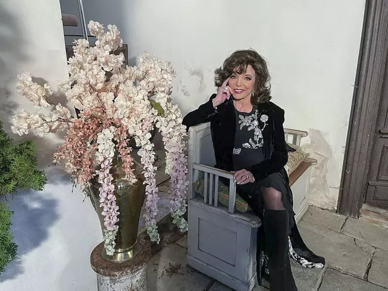 Joan Collins sur Instagram