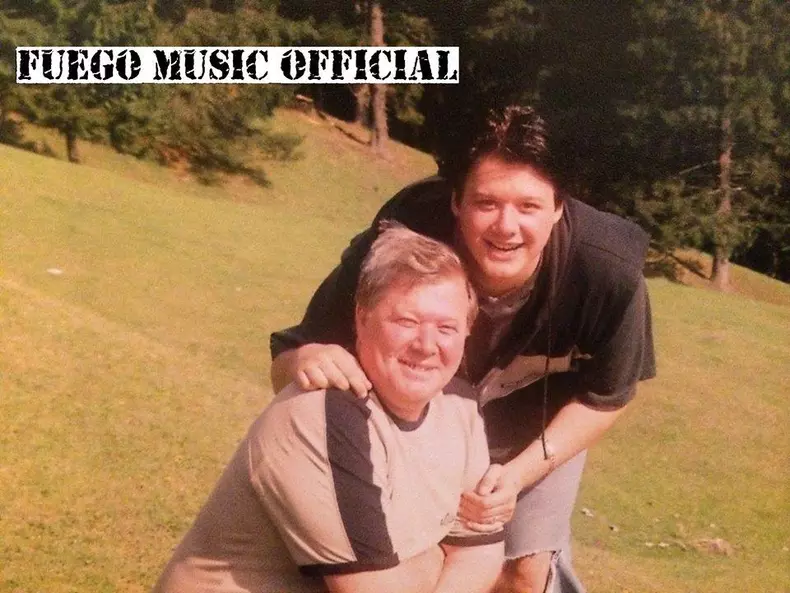 Fuego, alături de tatăl lui, Ion Surugiu, care a decedat în urmă cu 8 ani.