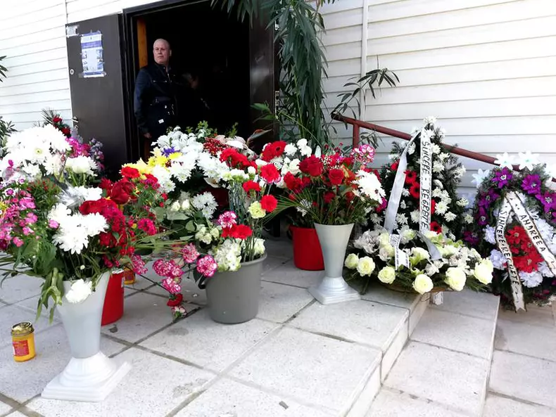 Imagini de la înmormântarea lui Răzvan Ciobanu