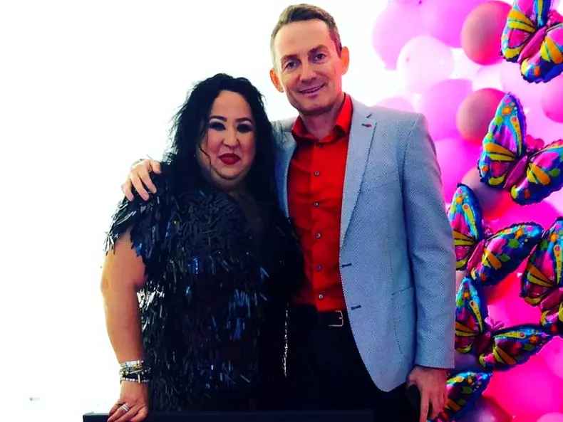 Lizeta Haralambie, alături de fratele lui Radu Mazăre