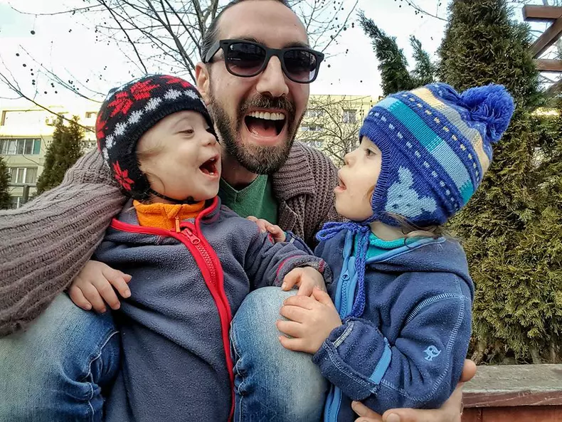 Cristina Bălan și băieții ei