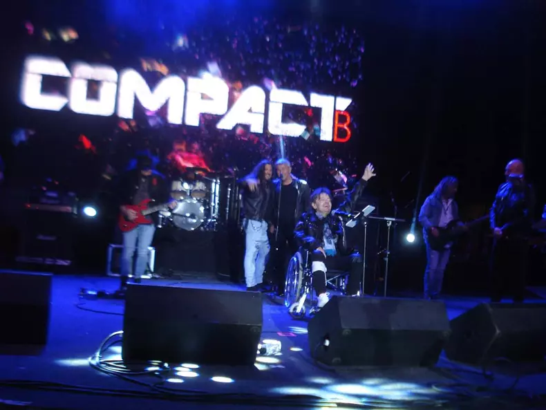 Leo Iorga la ultimul concert, in scaunul cu rotile