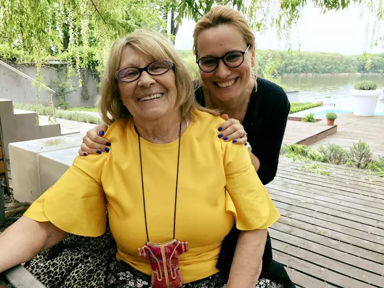 Andreea Esca si mama sa